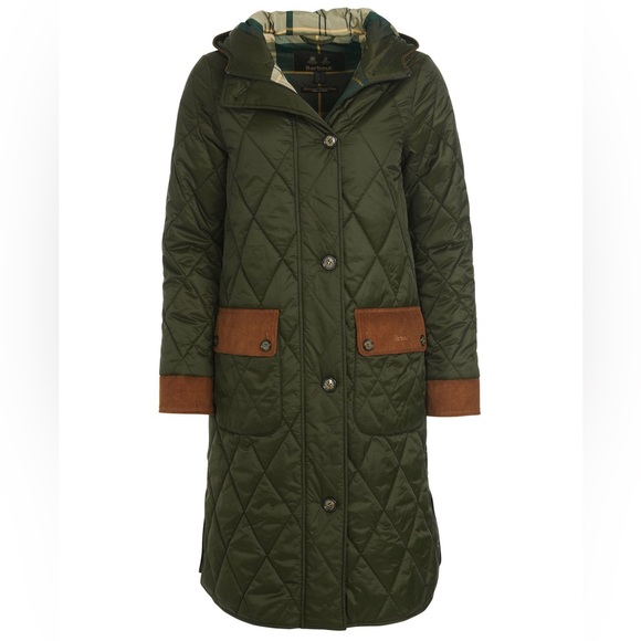 NWTs Barbour Mickley Quilted Jacket. Sage/Ancient. Sz. 10 US (14 UK) - Picture 4 of 16